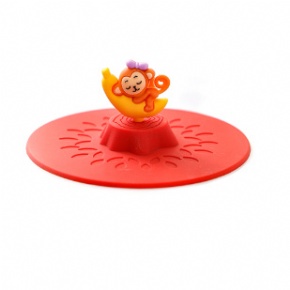 Corporate mascot customized silicone cup lid