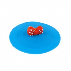 Red bowknot shape cup cover