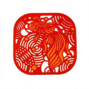 Goldfish hollow out coaster