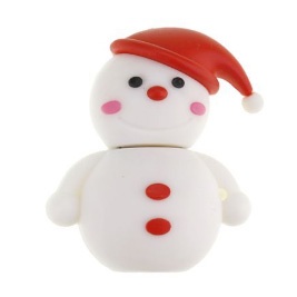 Snowman customized flash drive